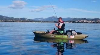 Kayak fishing in Provence between Marseille and Lavandou