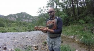 Pêche au toc dans l'Aveyron