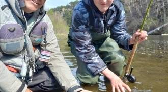 Fly fishing courses for young people