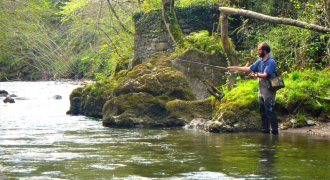 Trout fishing in the Basque Country