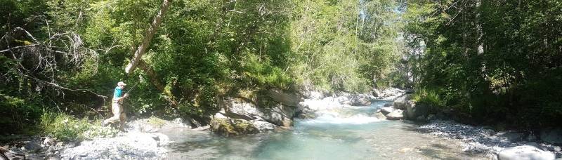 Fly fishing initiation and improvement in Savoie