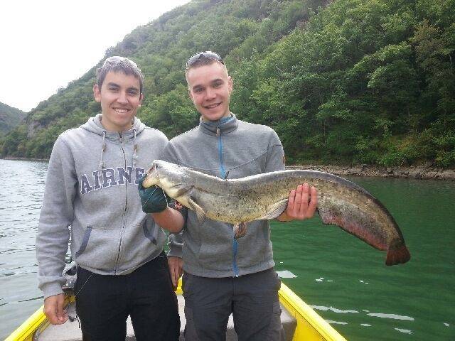 Catfish fishing in Aveyron