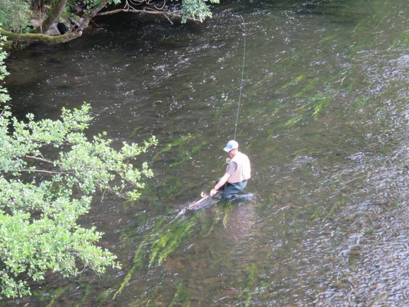 Fly fishing day on the Sioule river