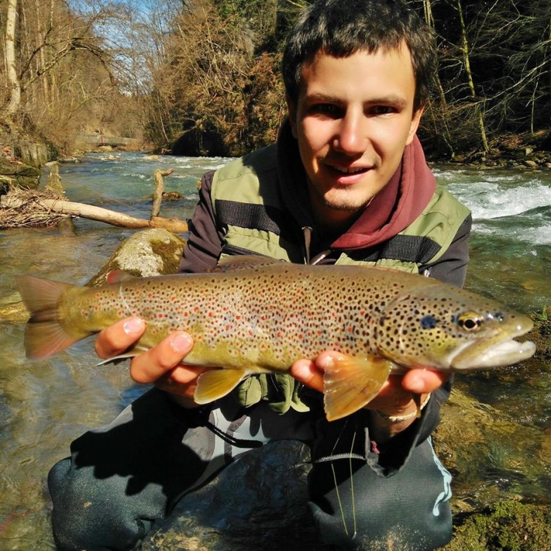 Trout fishing with nymphs